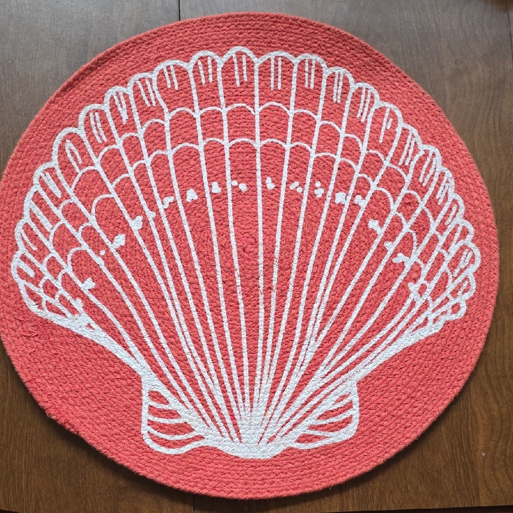 Coral Shell Design Kitchen Placemat